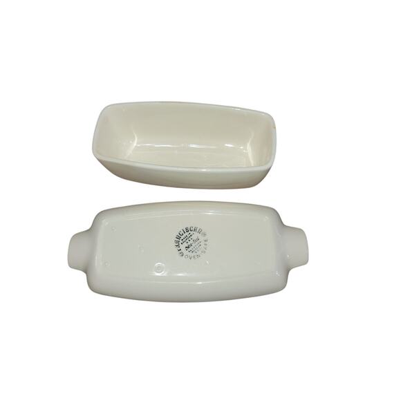 Mid-century Fransiscan Color Seal Covered BUTTER DISH w/ Lid Larkspur Pattern - Picture 3 of 4